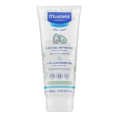 Mustela Bébé 2-In-1 Hair &amp; Body Shampoo 200 ml