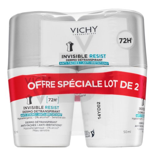 Vichy Invisible Resist 72H Detranspirant 2 x 50 ml