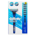 Gillette Mach3 Sport Razor + Spare Heads 6 pcs