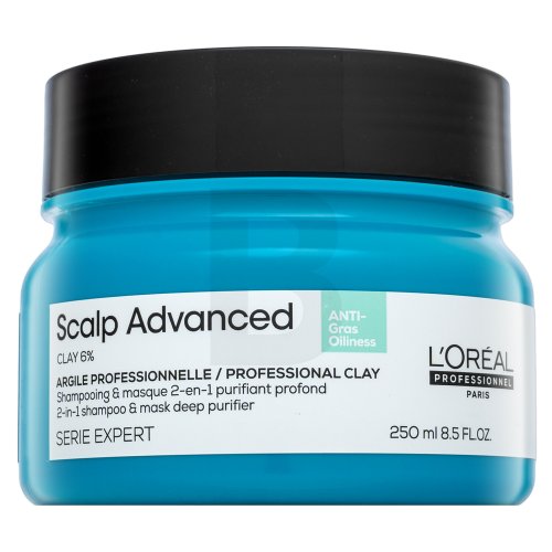L´Oréal Professionnel Scalp Advanced Anti-Oiliness Professional Clay 2-in-1 Shampoo &amp; Mask Deep Purifier 250 ml