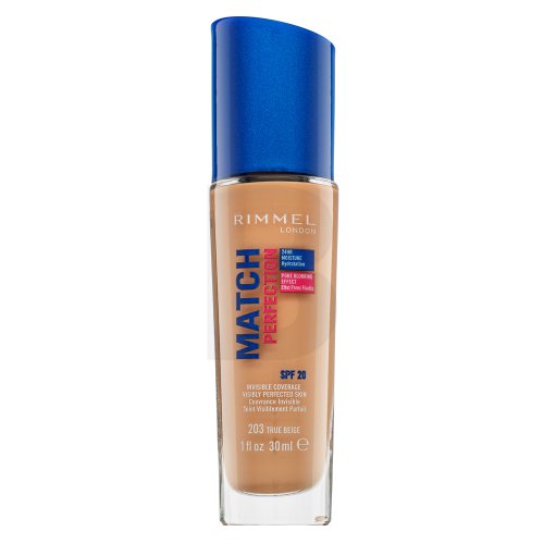 Rimmel London Match Perfection 24HR SPF20 Foundation 203 True Beige 30 ml