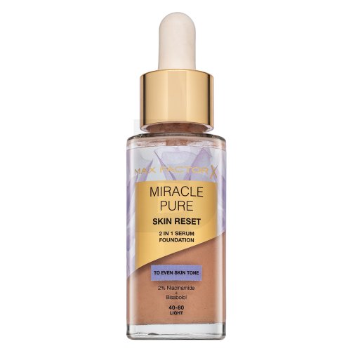 Max Factor Miracle Pure Skin Reset 2in1 Serum Foundation 40-60 Light 30 ml