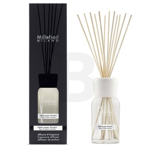 Millefiori Milano Fragrance Diffuser White Paper Flowers 500 ml