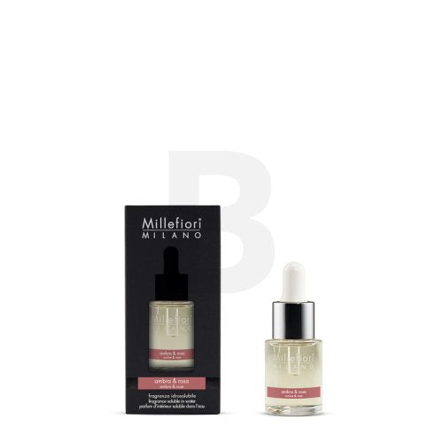 Millefiori Milano Fragrance Soluble in Water Ambra &amp; Rosa 15 ml