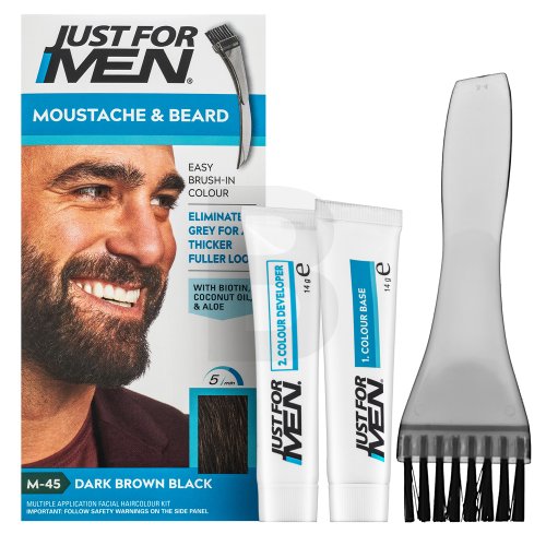 Just For Men Moustache &amp; Beard Color M45 Dark Brown Black