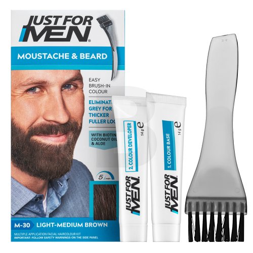 Just For Men Moustache &amp; Beard Color M30 Light-Medium Brown