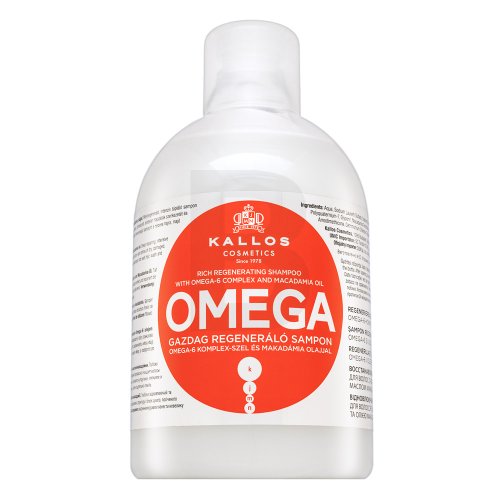 Kallos Omega Rich Regenerating Shampoo 1000 ml
