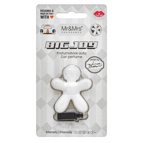 Mr&amp;Mrs Fragrance Big Joy Car Perfume Citrus Woods