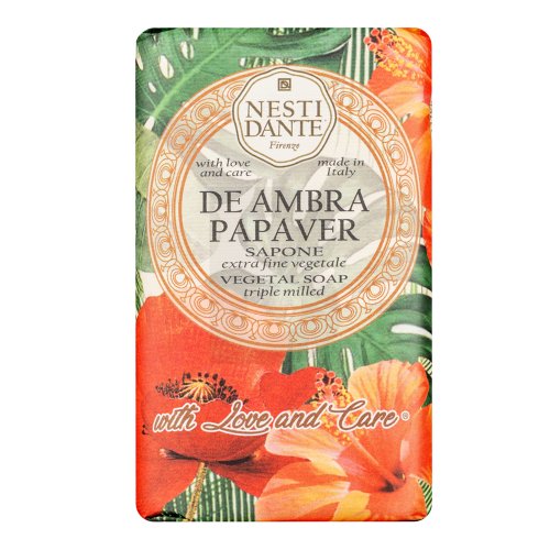 Nesti Dante With Love &amp; Care Vegetal Soap De Ambra Papaver 250 g